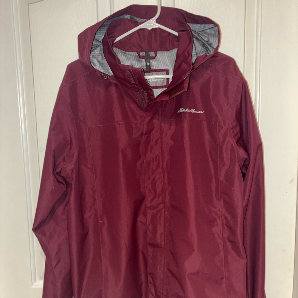 Eddie Bauer Burgundy Hooded Jacket
